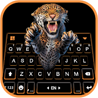 Hunting Leopard Keyboard Background