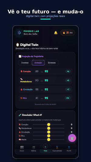 PhisBio Lab: Idade Biológica Screenshot 1