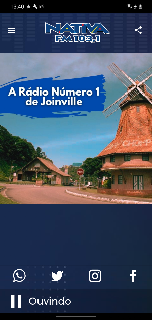 Nativa FM Joinville Screenshot 0