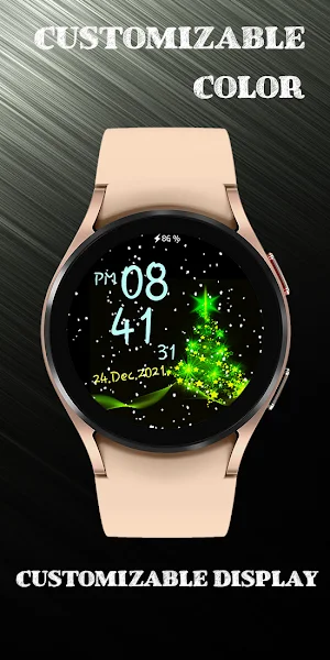 Xmas snow Animated watch face Screenshot 1