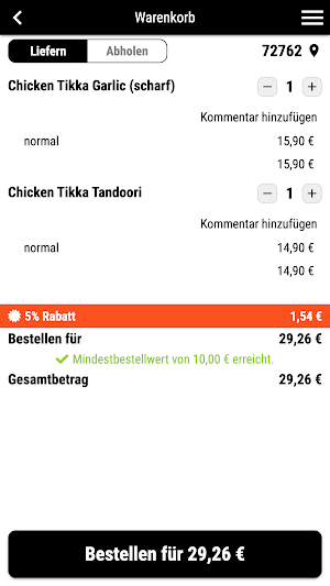 Himalaya Restaurant Reutlingen Screenshot 1