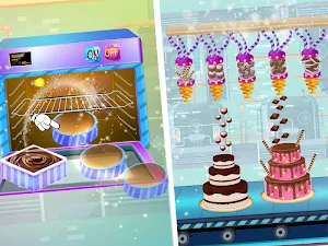Chocolate Wedding Cake Factory: Fun Cooking Game Screenshot 1
