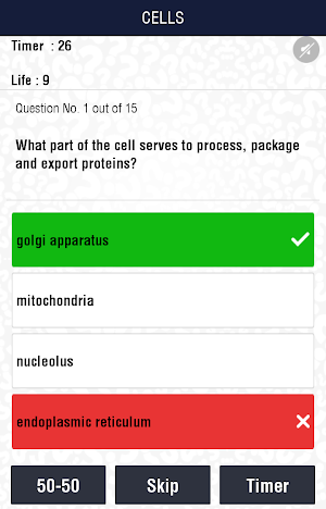 Biology Quiz Screenshot 1