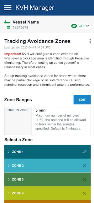 KVH Connect Screenshot 1