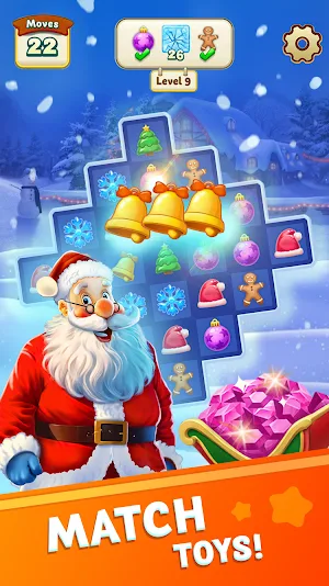 Christmas Adventure 3: Match-3 Screenshot 0