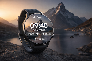 Mountain Glow DigitalWatchFace Screenshot 0