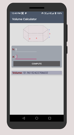 Volume calculator-3D Shapes, geometry calculator Screenshot 1