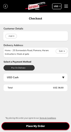 Garfunkels Take-Aways Screenshot 2