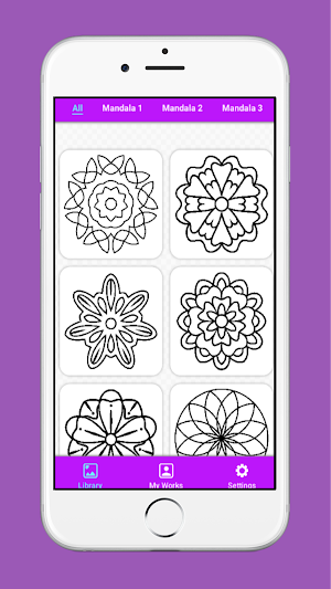 Coloring Number - Mandala Screenshot 0