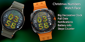 Christmas Numbers Watch Face Screenshot 0