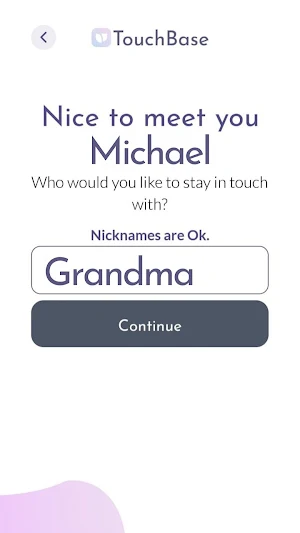 TouchBase Screenshot 3