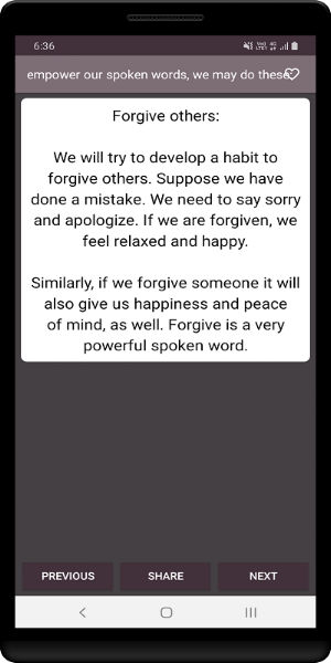 Power of the spoken word Screenshot 2
