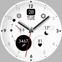 Minimal White Watch Face