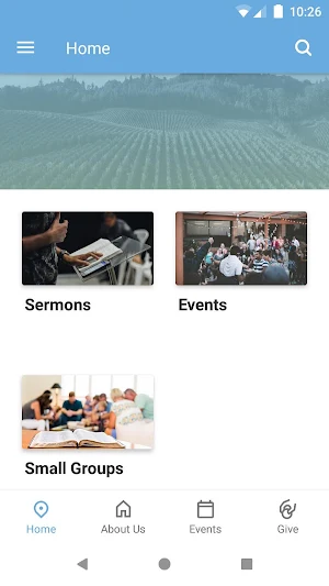 University Vineyard Church App Screenshot 0