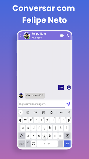 Felipe Neto Fake Call, Chat Screenshot 3