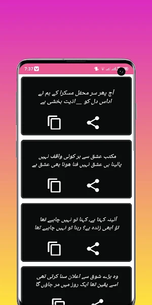 Urdu poetry offline app Screenshot 3