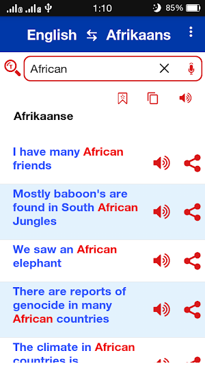 Afrikaans Dictionary Offline screenshot 4