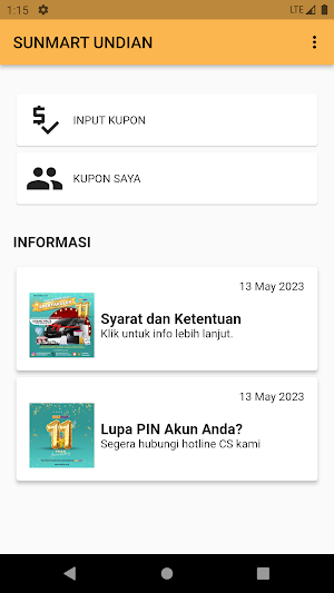 SUNmart Undian Screenshot 0