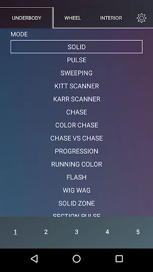 LEDGlow Automotive Control Screenshot 1