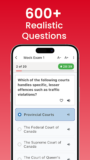 Canada Citizenship Test 2026 Screenshot 2