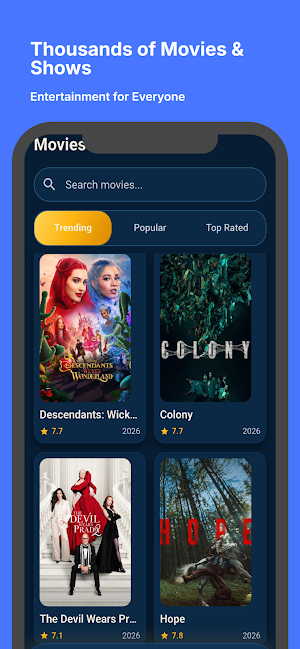 Movies7 - Movies & TV Series Screenshot 1