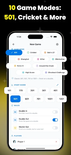 Darts Counter Scoring App Screenshot 2