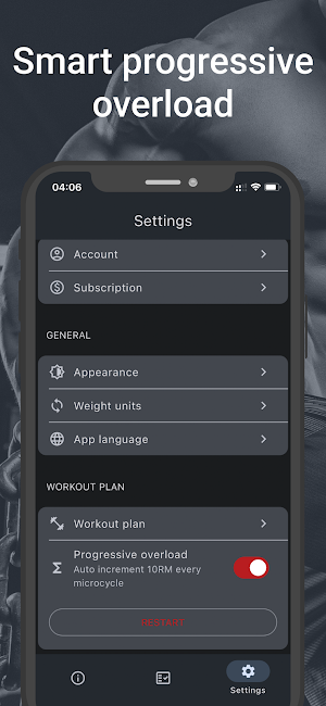SMART IRON Gym Routine Tracker Screenshot 3