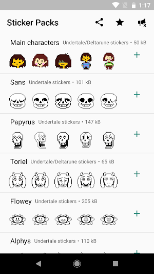 UNDERTALE and DELTARUNE stickers for WhatsApp Screenshot 0