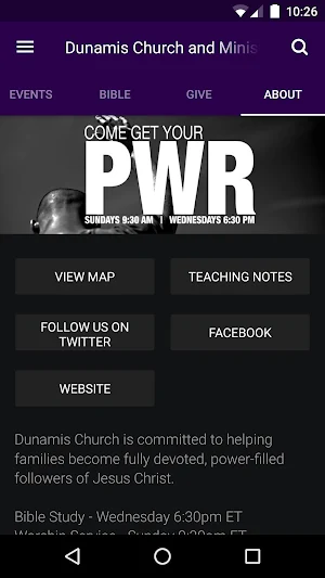 Dunamis Church App Screenshot 2