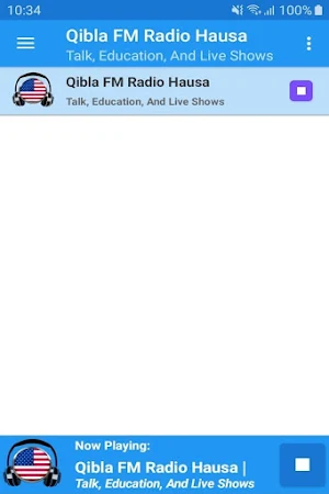 Qibla FM Radio Hausa App USA Free Online Screenshot 0