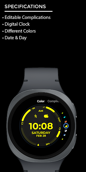 Night Core 02 Digital Watch Screenshot 3