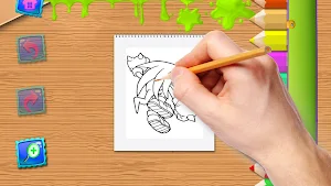 Hedgehog  Coloring Book Screenshot 1