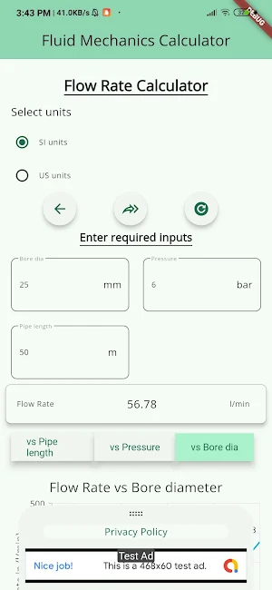 Fluid Mechanics Calculator Screenshot 3