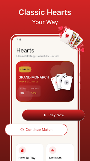 Hearts Card Game Classic Screenshot 0