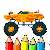 coloring big monster truck