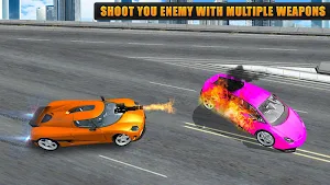 Flying Car Games 2020- Drive Robot Car Shooting Screenshot 1