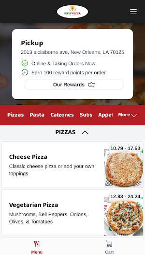 Easy Pizza Screenshot 1