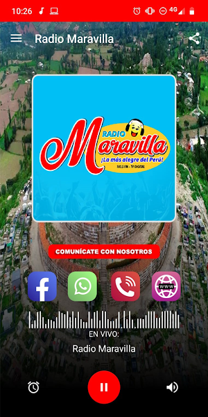 Radio Maravilla 102.5 FM - La mas Alegre Yungay Screenshot 0