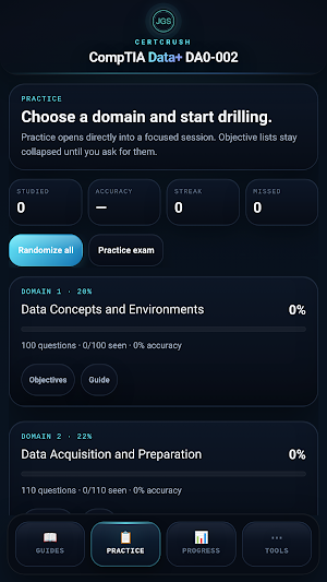 CertCrush: Data+ DA0-002 Screenshot 2