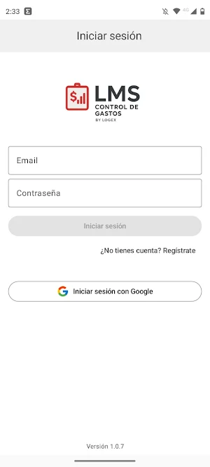 LogeX LMS - Registro de Gastos Screenshot 0