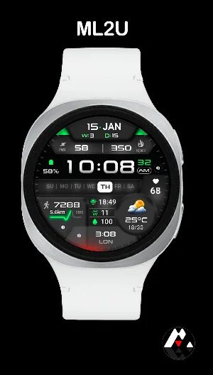 ML2U 381 Hybrid Watch Face Screenshot 0