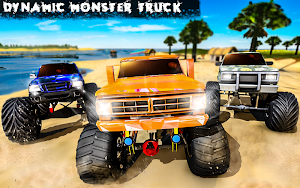 Water Surfing Monster Truck Car Stunts 2019 Screenshot 2