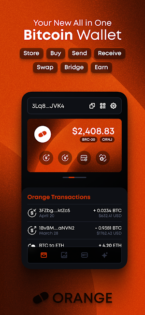 Orange Wallet Screenshot 1