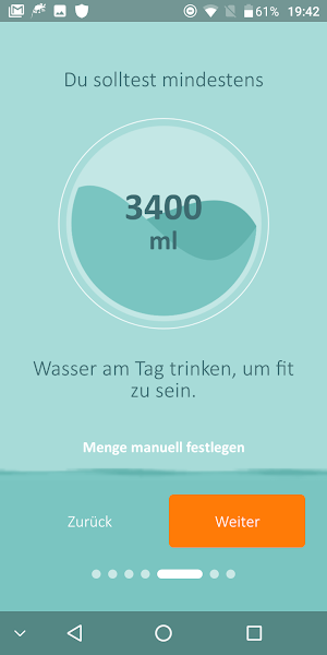 Trinken Erinnerung Wasser Screenshot 2