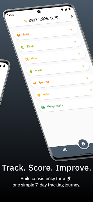 BITS & BITS : 7-Day Diet Track Screenshot 1