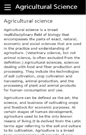Agricultural science Screenshot 2