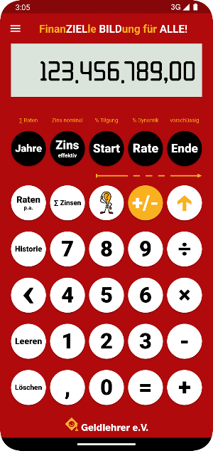 Geldlehrer-Finanzrechner Screenshot 0