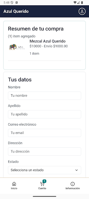 Mezcal Azul Querido Screenshot 2