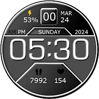 Key WF07 Digital Watch Face