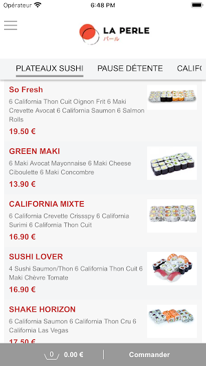 La perle sushi Screenshot 0